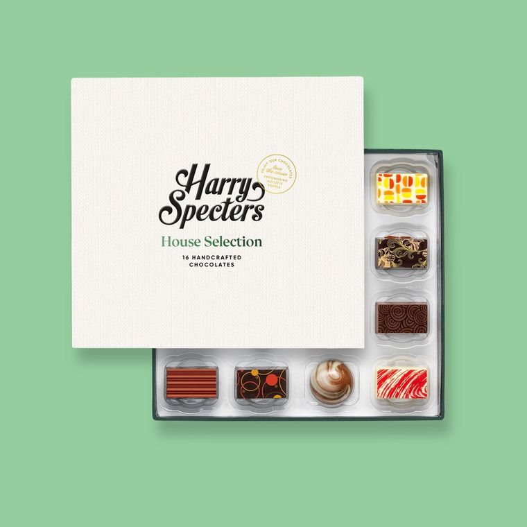 The Bespoke Anniversary House Selection 16 Chocolates Box
